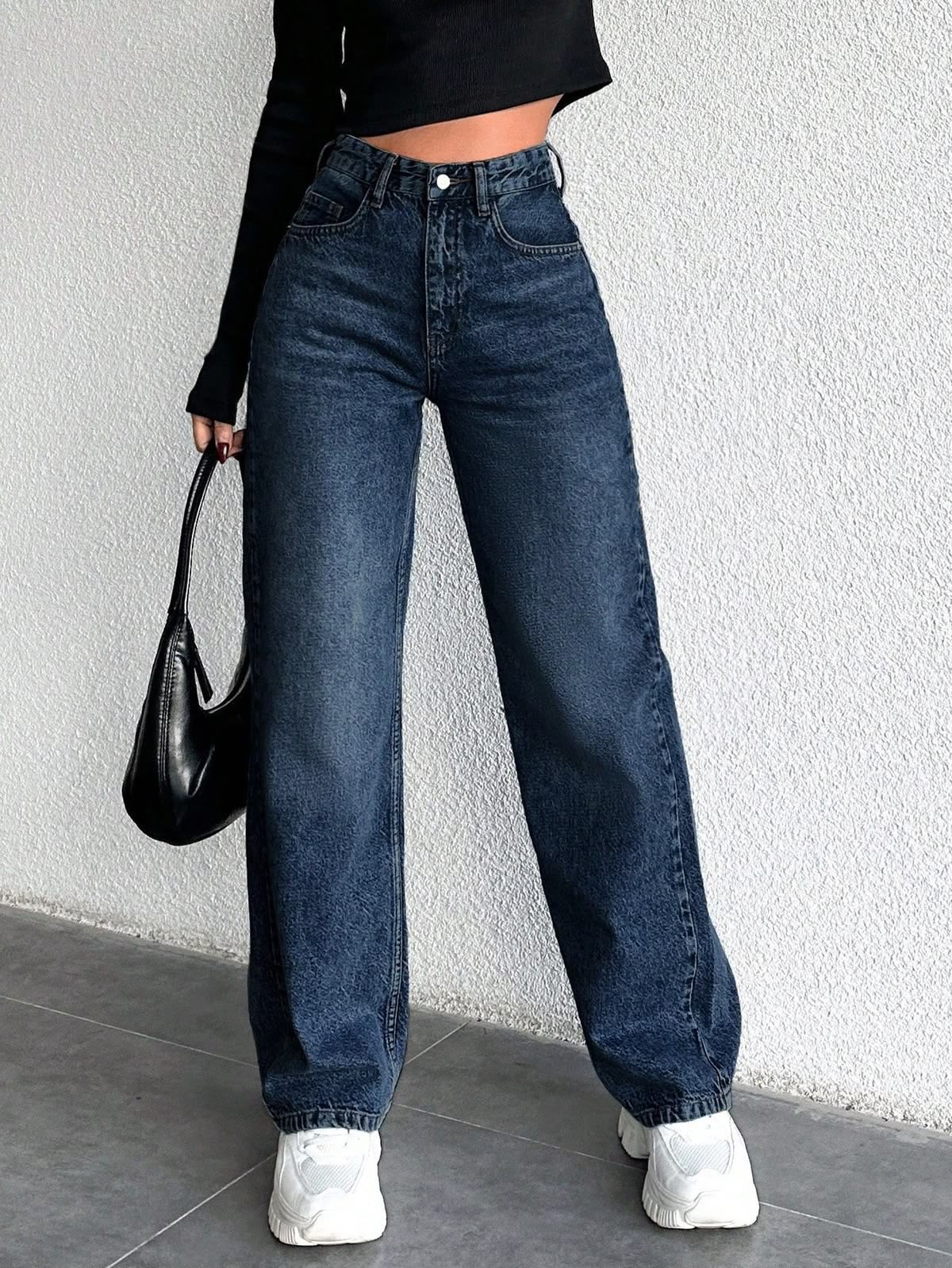 REGULAR DENIM JEANS FOR HER